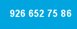 926 652 75 86 926 652 75 86
